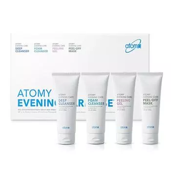 Корейская косметика Atom beauty 4 вида вечерней косметики по уходу Натуральная