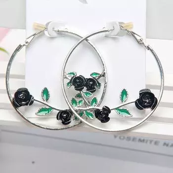 Корейская мода большие серьги-кольца золотые украшения букле орейль женские розовые черные красные серьги для женщин тренд дропшиппинг золотой