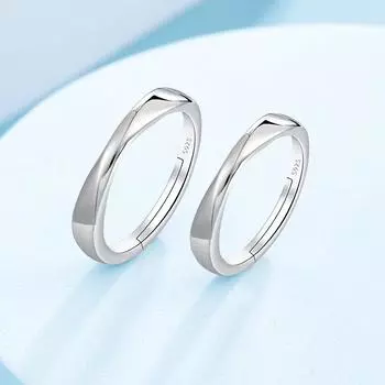 Корейская мода Mobius парное кольцо мужское и женское кольцо простое витое открытое кольцо