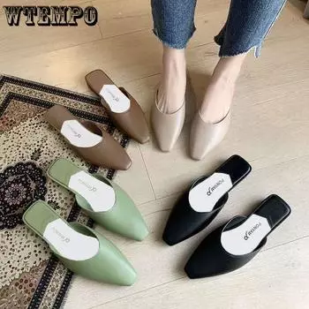 Корейские модные полутапочки, женская летняя одежда, Baotou, красные шикарные туфли с сеткой, ленивые одиночные туфли, женские тапочки с одной педалью