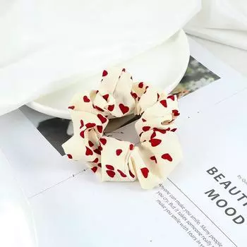 Корейские модные резинки для волос для девочки, женщины, милые резинки-сердечки, эластичные аксессуары для волос, скранчи, держатель для хвостика, повязка на голову, подарок Size fits all