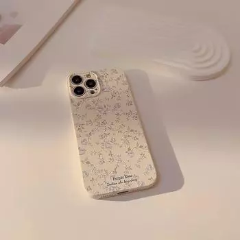 Корейский чехол для телефона с цветами в стиле ретро для iPhone 15 Plus 14 13 12 11 Pro Max, роскошный мягкий силиконовый противоударный бампер с цветочным принтом, задняя крышка For iPhone11 Pro Max