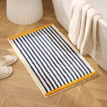 Корейский коврик Ins Wind Mat для ванной комнаты, коврик для двери, туалет, впитывающий нескользящий улучшенный ковер, одеяло для спальни 40x60cm