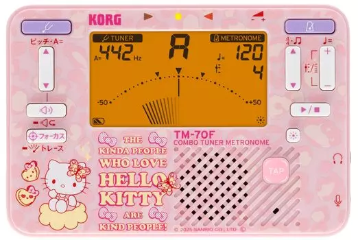 KORG Тюнер Метроном Hello Kitty с Контактом в SKT TM-70C Накладной Микрофон/Сделано в Японии/Духовой Оркестр/Медный Оркестр/Оркестр TM-70C