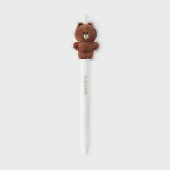 Коричневая гелевая ручка Line Friends (0.5mm)