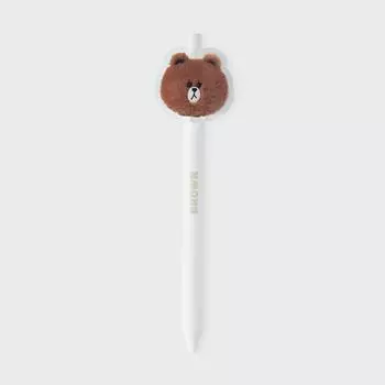 Коричневая гелевая ручка Line Friends (0.5mm)