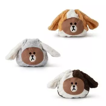 Коричневая сумочка для куклы Line Friends Puppy Dark chocolate