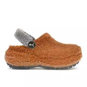 Коричневые кроссовки Crocs Lil Nas X x Mega Crush Clog Sherpa Unisex 209508-088 36-37