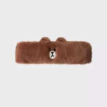Коричневый ремешок для стирки Line Friends