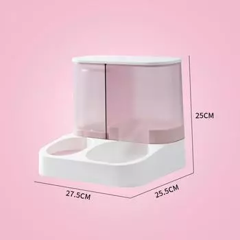 Кормушка для домашних животных 2-в-1, миска для кормления домашних животных, автоматический диспенсер для воды для собак и кошек со съемными мисками из нержавеющей стали, товары для домашних животных