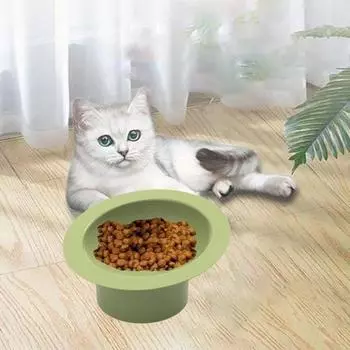 Кормушка для собак с высокой ножкой, противоудушающая миска для воды, аксессуары для домашних животных, миска для кошачьей еды, домашнее животное розовый