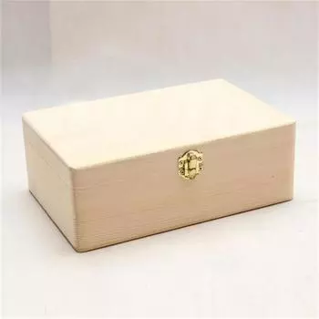 Коробка для хранения дома из натурального дерева с крышкой, золотой замок, органайзер для открыток, шкатулка для украшений ручной работы из дерева, шкатулка, лучшая распродажа