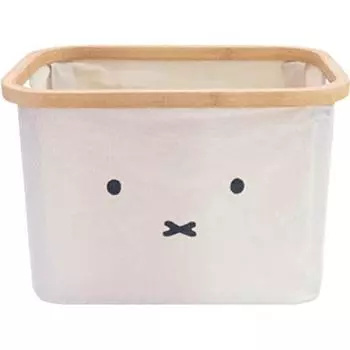 Коробка для хранения Okato Bamboo Basket, чехол для хранения 16 л, только лицо Miffy, длина Miffy 27 x ширина 38 x высота 25 см