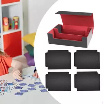 Коробка для колоды карт, пылезащитный чехол с 4 черными картами, игра для сбора красный