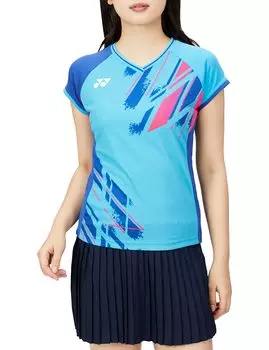 Короткий рукав Game Turquoise S [YONEX] Женская рубашка, рубашка, (161)