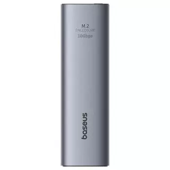 Корпус Baseus M2 SSD NVME SATA Dual Protocol M.2 to USB Type C 3.2 Gen 2 Портативный SSD Sata Корпус Nvme Внешний корпус для ПК Single Protocol серый