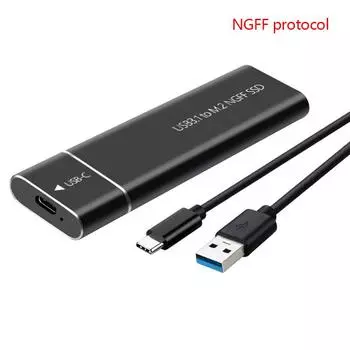 Корпус для M.2 SSD Nvme USB3.1 Внешнее хранилище Кейс для HDD 10 Гбит/с Бокс для PCIe SSD для диска NGFF SATA SSD Жесткий диск для ПК Ноутбука