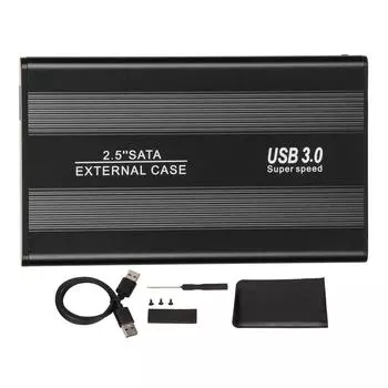 Корпус для жесткого диска USB3.0 2,5 дюйма 5 Гбит/с, ультратонкий, легкий адаптер для корпуса жесткого диска для ноутбуков синий