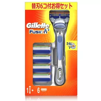 Корпус ручной бритвы Gillette Fusion 6 запасных лезвий и другой набор 5+1 +