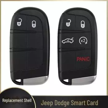 Корпус смарт-карты Jeep для ключей с дистанционным управлением Freeland, Fiat, Feixiang и Chrysler. 2 keys