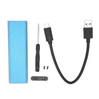Корпус SSD M.2 NGFF SATA адаптер Box B Key B+M Key внешний жесткий диск чехол для Win XP78(синий синий