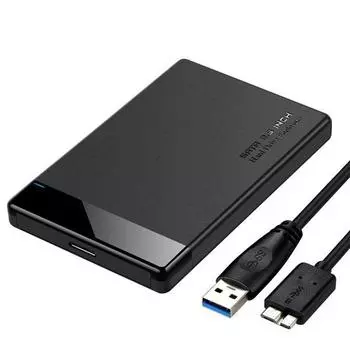 Корпус жесткого диска BOX Shell USB 3.0 для 2,5-дюймового корпуса жесткого диска SATA HDD с драйвером (Только оболочка, без жесткого диска)