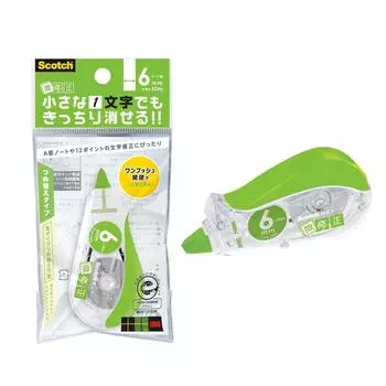 Корректирующая лента 3M Scotch Body зеленая 6 мм x 10 м SCPD-6NN