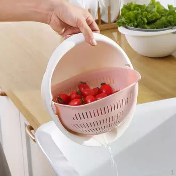 Корзина Чаша Рис Овощи Мытье Фрукты Кухонный Гаджет белый