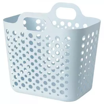 Корзина для белья IKEA SLIBB с рукавами, синяя, 24 л