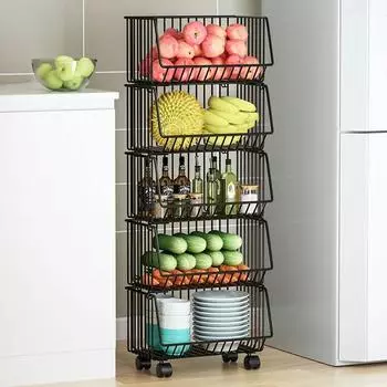 Корзина для хранения фруктов и овощей на кухне, складные проволочные корзины, кухонная организация для фруктов и овощей, держатель для хранения инструментов