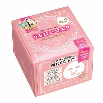 KOSE Clear Turn Princess Veil Rich Moist Mask Маска для лица 46 листов Увлажняющая (х 1)