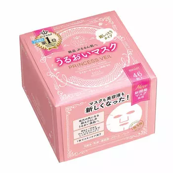 KOSE Clear Turn Princess Veil Rich Moist Mask Маска для лица 46 листов (х 1) Увлажняющий