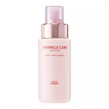 KOSE Grace One Wrinkle Care White Moist Essence Эссенция для улучшения состояния кожи с пятнами и морщинами [квази-лекарство] Все в одном розовый