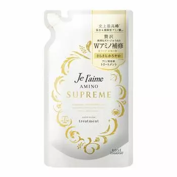 KOSE Jerem Amino Supreme Treatment Smooth Refill 350mL Rose Jasmine Scent Refill 350ml (Satin Sleek) & (x 1)