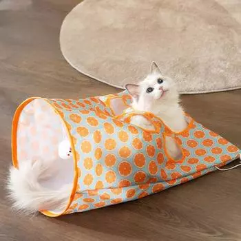 Кошачья дрель-сумка, игрушечный кошачий туннель, кошачье гнездо, чтобы избавиться от скуки, питомец, катающийся дракон, котенок, товары для кошек в виде рэгдолла 35*45*30cm