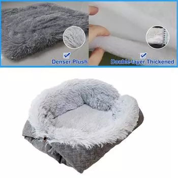 Кошачья кровать Моющиеся кошачьи кровати для домашних кошек Кровать для домашних животных Инновационный дизайн Безопасное согревание Удобное разноцветный