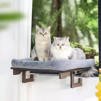 Кошачий гамак, кошачий гамак, окно, большая кошачья солнцезащитная подвесная кровать, балкон, кошачье гнездо, летнее стекло, принадлежности для кошачьей кровати 59*39*15cm