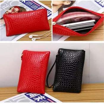 Кошелек Alligator Wallet Lady 2017 Новая корейская сумка с активным нулевым кошельком чёрный