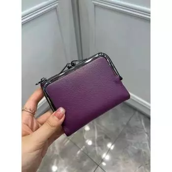 Кошелек для монет из натуральной кожи, ретро-сумка, короткий кошелек, женский многофункциональный кошелек с зажимом Zero, кошельки из коровьей кожи, держатель для карт
