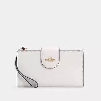 Кошелек для телефона Coach, золотой мел