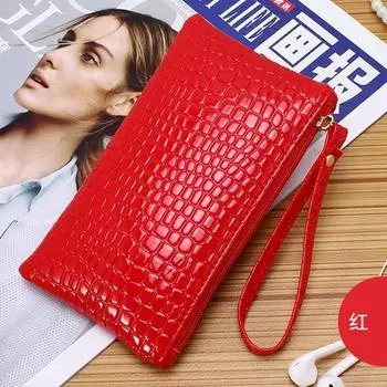 Кошелек из кожи аллигатора Lady New Корейская сумочка с активным кошельком Zero