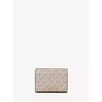 КОШЕЛЕК MICHAEL KORS JET SET TRAVEL COMPACT СРЕДНЕГО MK SIGNATURE 35T2GTVE2B150 ВАНИЛЬ F