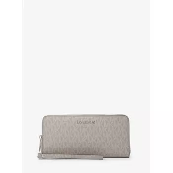 КОШЕЛЕК MICHAEL KORS JET SET TRAVEL CONTINENTAL БОЛЬШОЙ MK SIGNATURE 35S4STVE7B35 ЖЕМЧУЖНО-СЕРЫЙ F