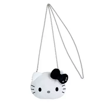 Кошелек Sanrio для монет с цепочкой на плечо Love Hello Hello Kitty, черный 372871 (Я Китти) чёрный