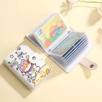 Кошка и собака из искусственной кожи, слот для нескольких карт, женские сумки для карт, зажим для кредитных карт, орган, держатель для карт, женский кошелек