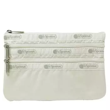 Косметичка LeSportsac Pouch 3ZIP 7158 (ЛеСпортсак) Женский (МЕРЕНГЕ) [Элемент]