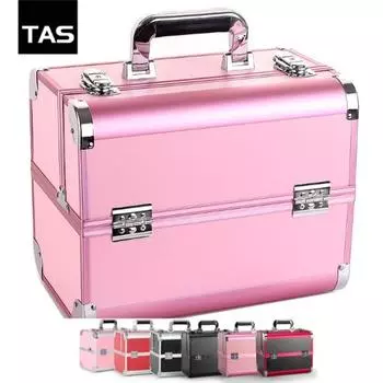 Косметичка TAS премиум-класса, розовая, 1 шт.