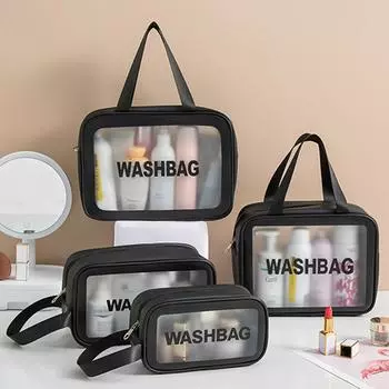 Косметичка водонепроницаемая Travel Zone Storage Alphabet Hand Wash Bag Small белый