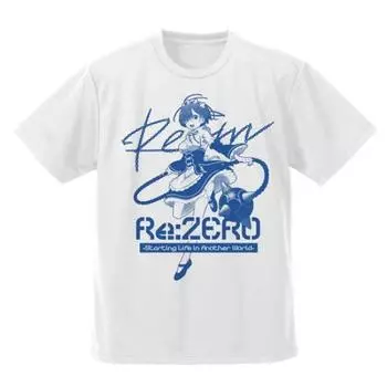 Коспа Ре:ZERO -Starting Life in Another World- Рем и Морнинг Стар Сухая футболка БЕЛАЯ размер S