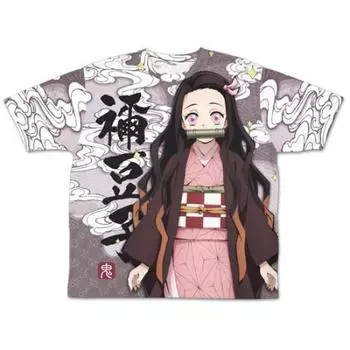 Коспа Убийца Демонов: Kimetsu no Yaiba Nezuko Kamado Двусторонняя футболка с рисунком, размер S